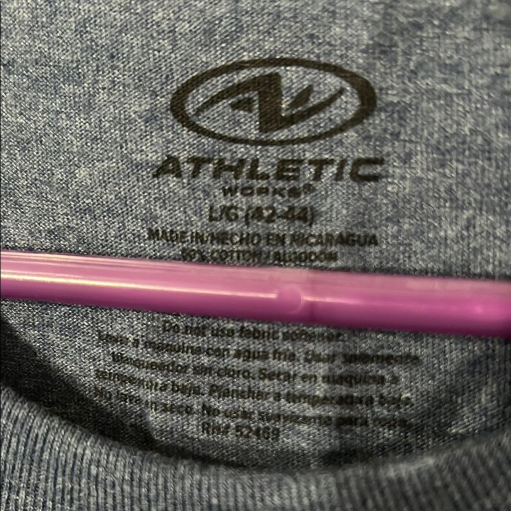 Athletic Works Blue Short Sleeve Tee - Picture 2 of 4
